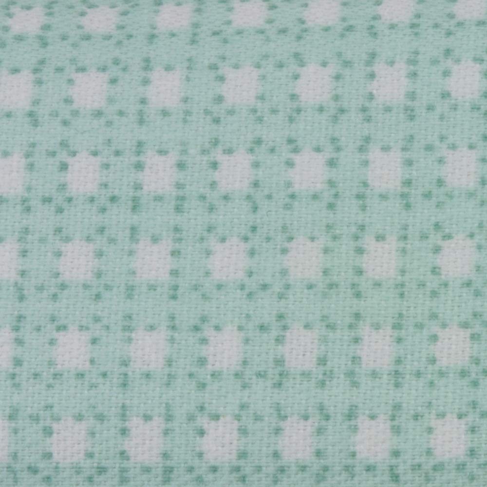 Dollhouse Miniature Walnut Slatted Play Pen with Blue Fabric