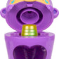 Kutie Kups - 4” Purple Water Bottle Monkey Kutie with 3 Kups Featuring 1.5” Surprise Collectible Lil Kutie Figures - Ages 5+