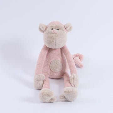 Stridewell 12in Pink Monkey Stuffed Animal Plush Toy, Soft Hugging Gift