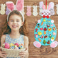 Hying Easter DIY Felt Rabbit Set - Bunny Craft Kits With Detachable Ornament, Happy Easter Chick Eggs for Wall Hanging, Home Party Decoration Supplies