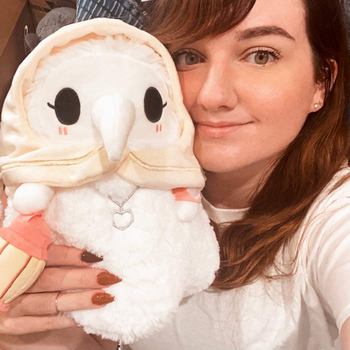 Squishable - Mini Plague Nurse 7 inch - The Mysterious Doctor Plague Collection - 9.5 in - Soft Toy Collectible Stuffed Animal - Glow in The Dark