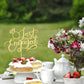 Sodasos Gold Just Engaged Cake Topper for Engagement Party Decorations
