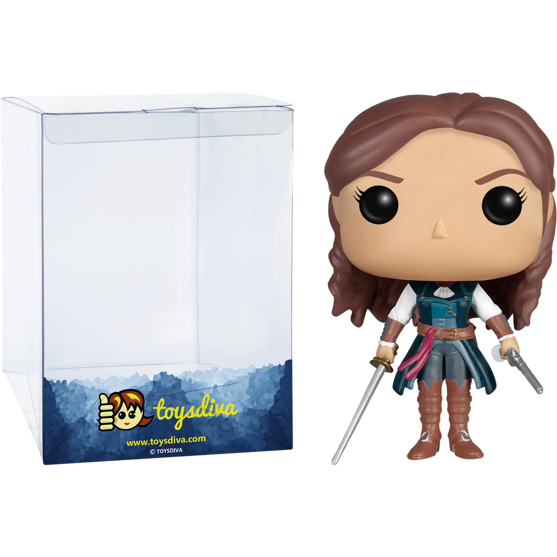 Funko Elise: P o p ! Games Vinyl Figurine Bundle with 1 Compatible 'ToysDiva' Graphic Protector (036-05254 - B)