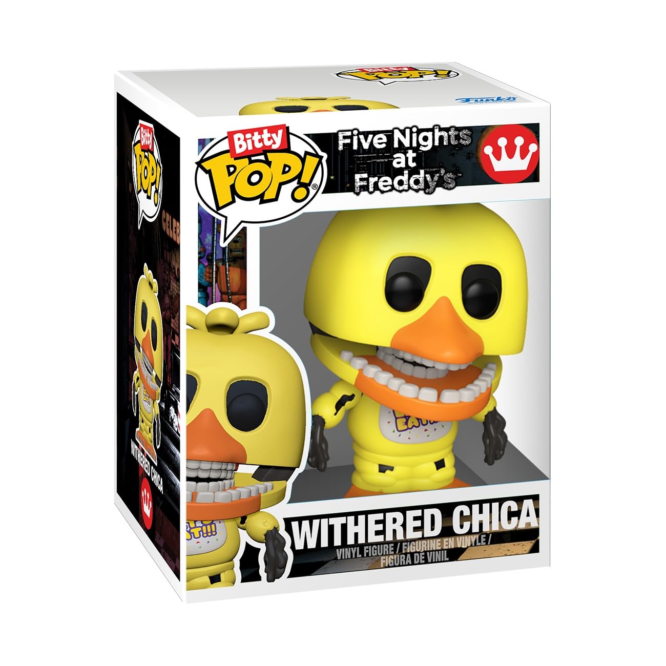 Funko Pop! Bitty 4pk: Five Nights at Freddy's - Withered - Freddy, Bonnie, Chica, and Foxy - 0.9 Inch (2.2 Cm) Collectable - Stackable Display Shelf
