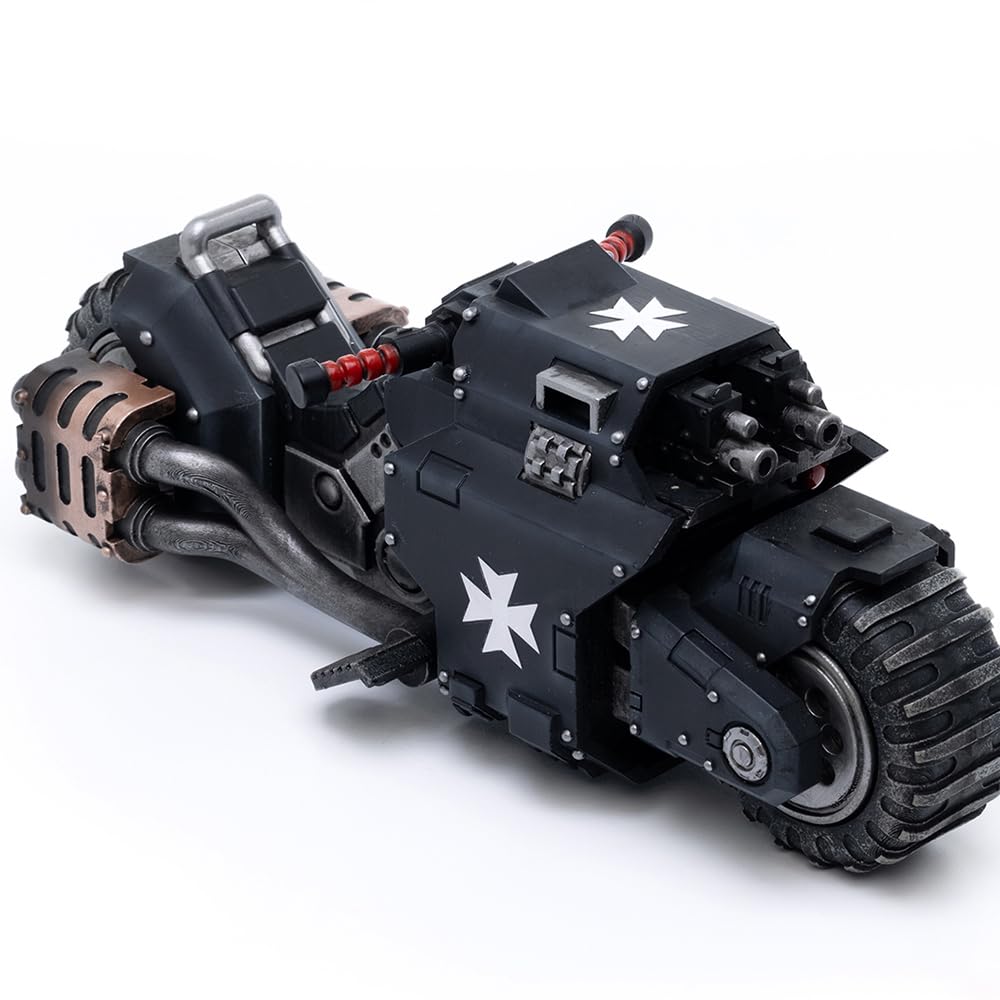 JOYTOY Action Figure 1/18 Warhammer 40,000 Space Marines Black Templars Outriders Collection Model Birthday Gifts