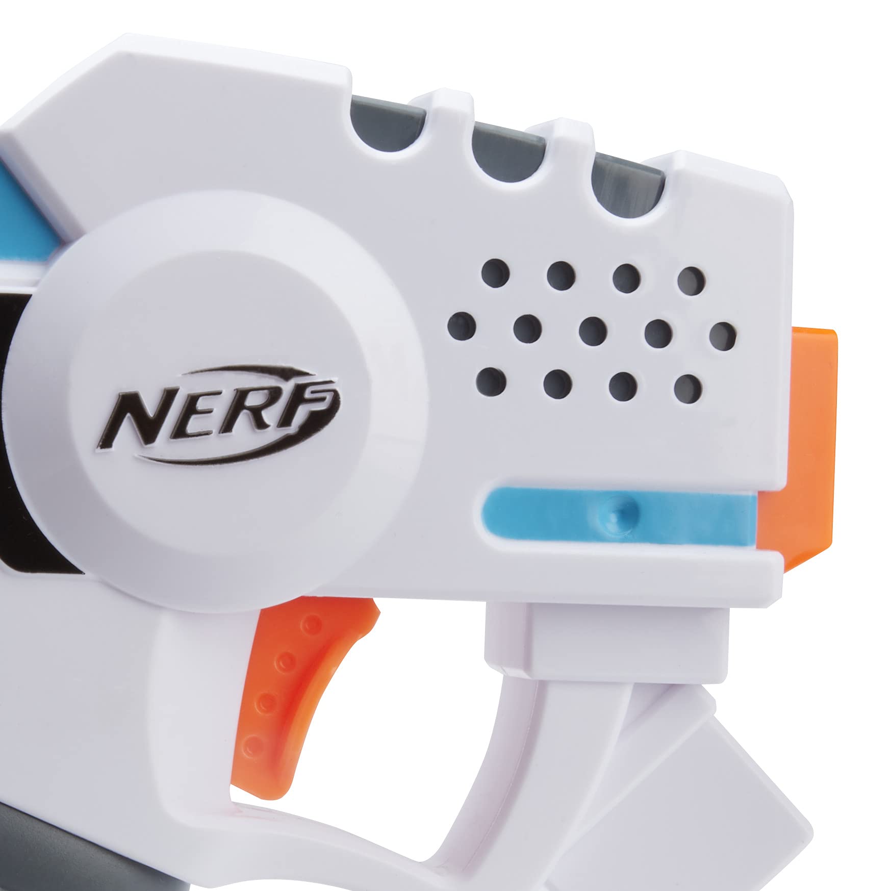 Nerf Roblox Strucid: Boom Strike Dart Blaster, Pull-Down Priming Handle, 2 Elite Darts, Code to Unlock in-Game Virtual Item, White