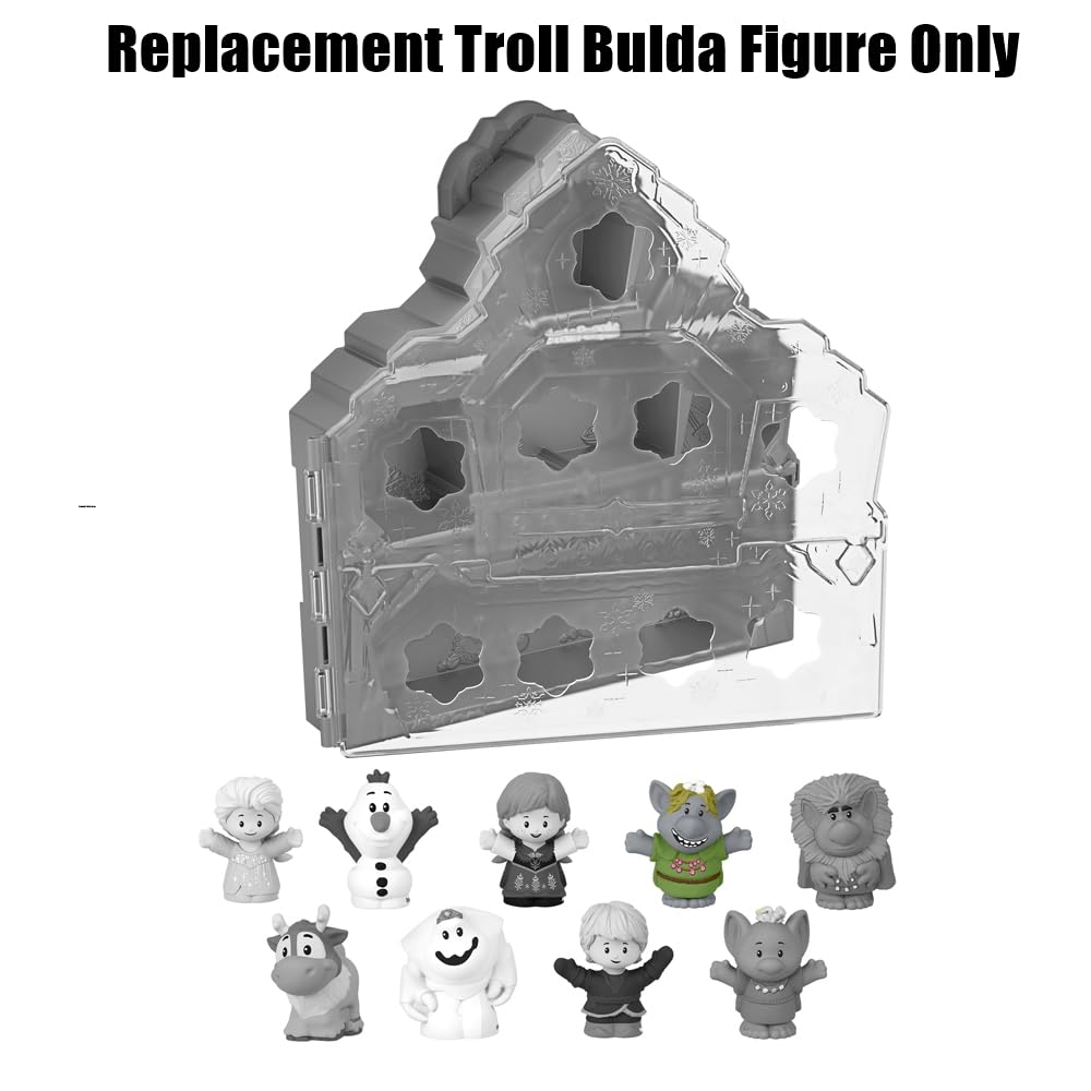 Replacement Part for Fisher-Price Little-People Carry Along Castle Case Playset - HMX76 ~ Replacement Troll Bulda Figure ~ Inspired by Disney Frozen
