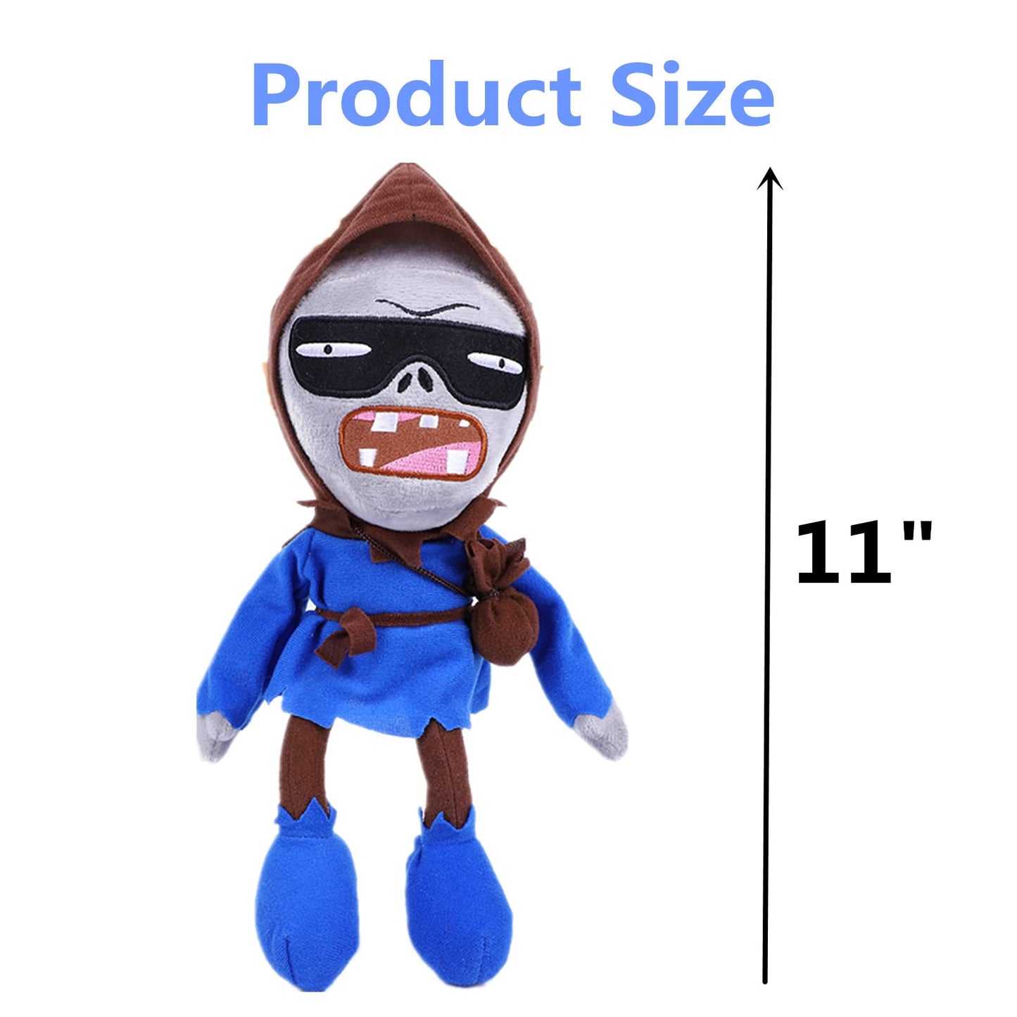 Suyudian 3 PCS PVZ Plush Toys - Plant & Zombies Guitar, Cowboy & Bandit Zombie Figures - Soft Stuffed Dolls - New