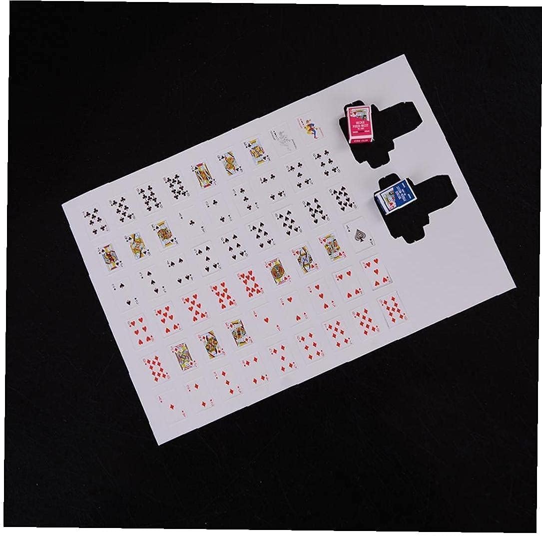 1 Set Fashion Miniature Playing Cards Dolls Poker Dolls Decoration Dollhouse Accessories Decoration for Doll Accessories Scale Dollhouse Play Sets