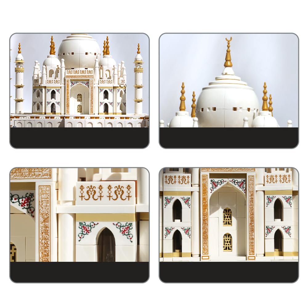 Apostrophe Games Taj Mahal Building Block Set (1,113 Pieces) India's Taj Mahal Famous Landmark Series Model for Kids and Adults