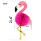 2Pcs Flamingo Honeycomb Hanging Decorations 21" Deal for Girls Luau Birthday Hawaiian Present Popular Party Supplies Banner Gift Pink