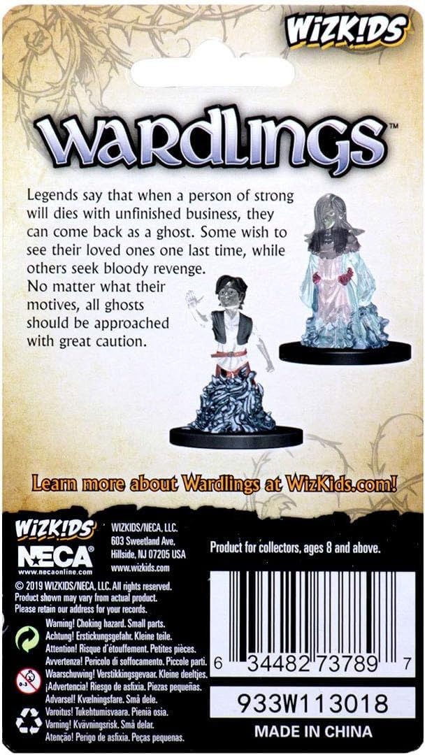 WizKids Wardlings Painted RPG Figures: Ghost (Female) & Ghost (Male)
