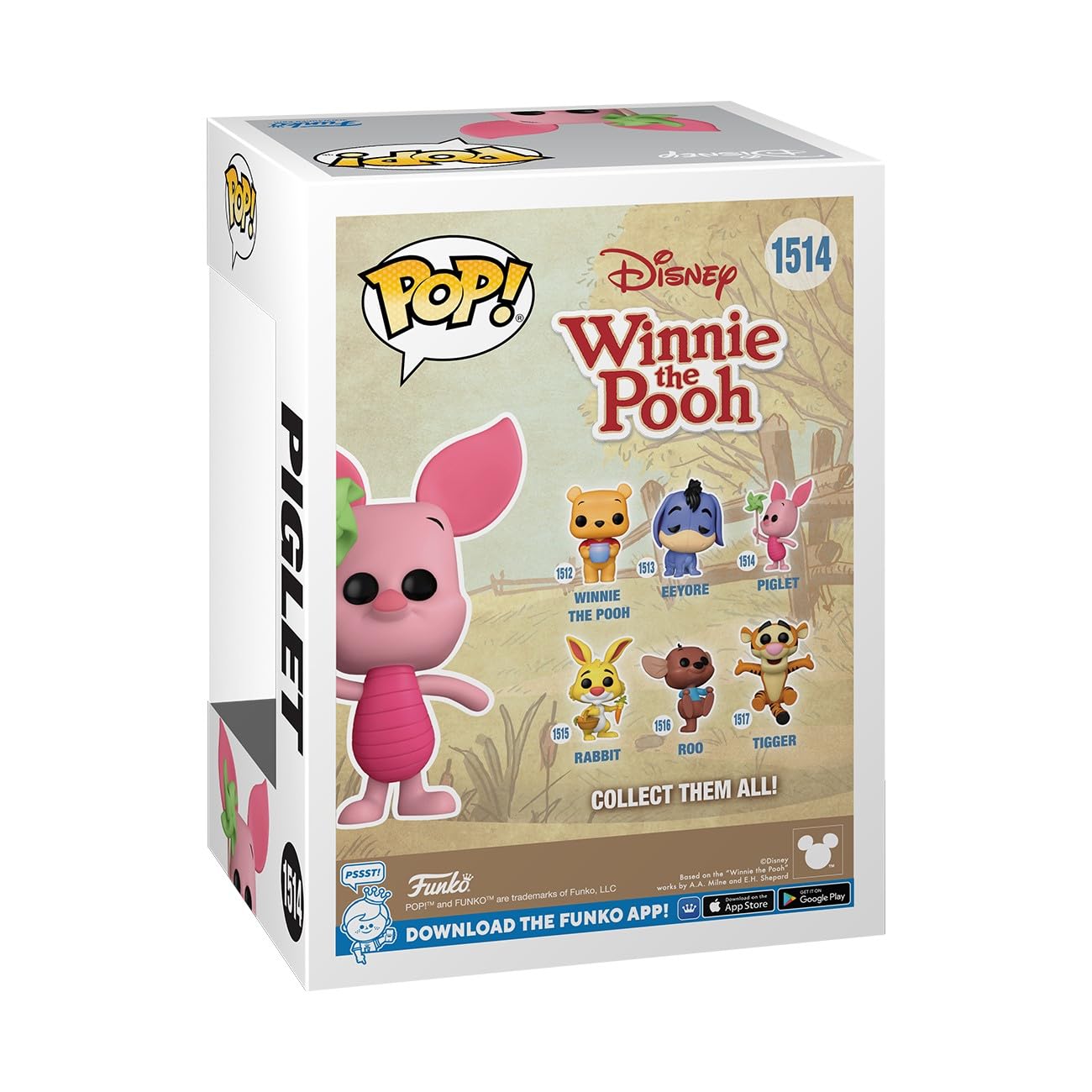 Funko POP Disney: Winnie The Pooh - Piglet - Collectable Vinyl Figure - Gift Idea - Official Merchandise - for Kids & Adults - TV Fans - Model Figure