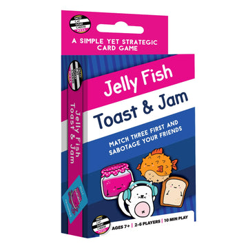 Jelly Fish Toast & Jam Wildly Entertaining Strategy Card Game for Family and Group Game Night | Easy to Learn and Play with 10 Minute Rounds | Fun