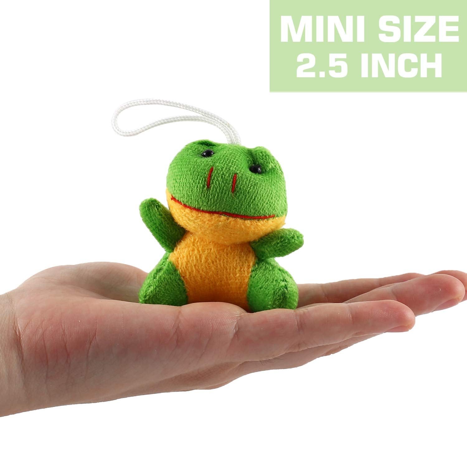 32 Piece Mini Plush Animal Toy Set, Cute Small Animals Plush Keychain Decoration for Themed Parties, Kindergarten Gift, Teacher Student Award, Goody