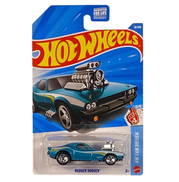 Hot Wheels Rodger Dodger [Teal] Fan Driven 2/5, 19/250, 1:64 Scale Diecast Toy Vehicle
