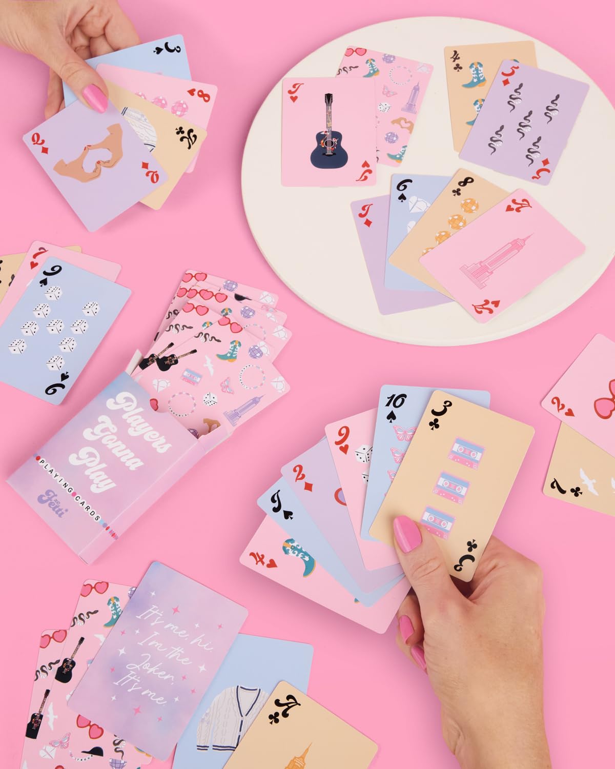 xo, Fetti Playing Card Set - 54 pcs | Bachelorette Theme Game, Birthday Party Activity, Girls Night Decor, Bach Accessory