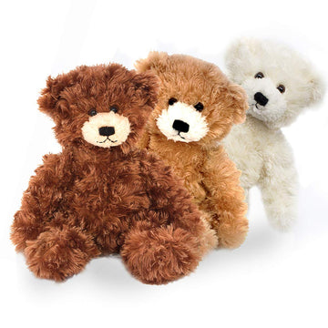 Plushland Stuffed Animal Teddy Bear - Brandon- Plush Bear for Kids- Chocolate-12 inches