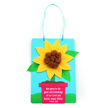 Fun Express Grow with Jesus Sunflower CK - Craft Kits - 12 Pieces