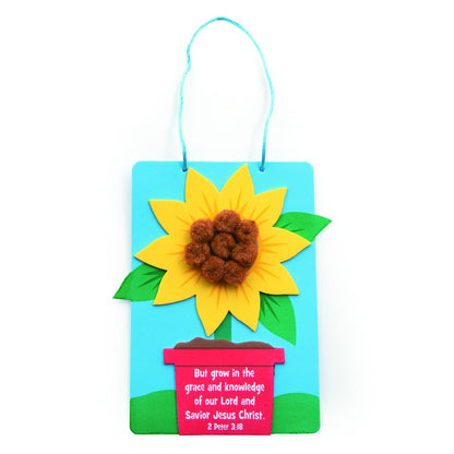 Fun Express Grow with Jesus Sunflower CK - Craft Kits - 12 Pieces