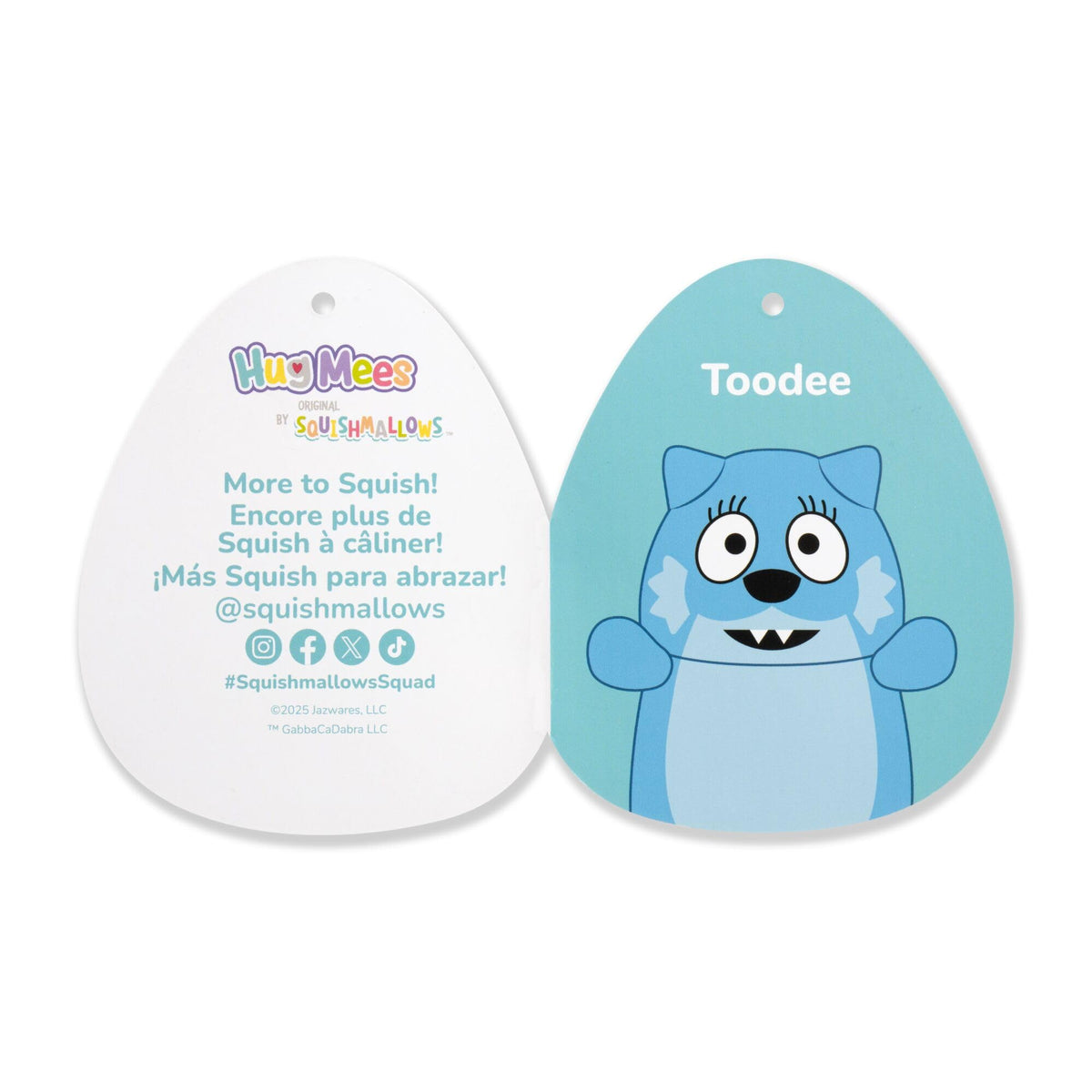 Squishmallows Original Yo Gabba Gabba! 10in Toodee HugMees - Ultrasoft Official Jazwares Plush (Medium-Sized)