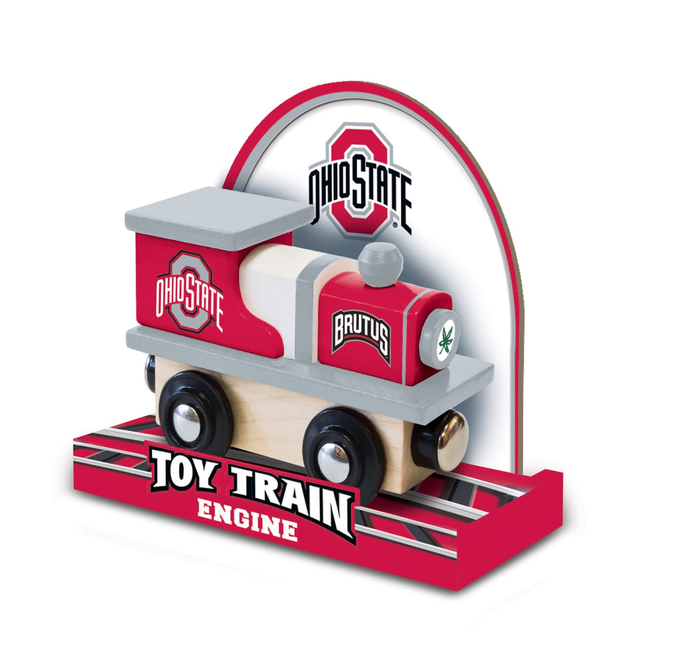 MasterPieces NCAA Ohio State Buckeyes Real Wood Toy Train Engine