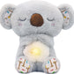 rytopt Breathing Stuffed Animal, Simulated Breathing Sounds, 4 Gear Adjustment, Volume Control, Plush Toy with Music & Light (Koala)