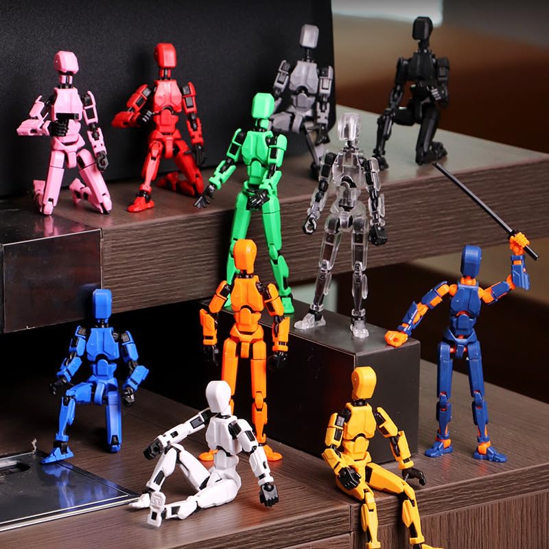 DANONI Titan13 Action Figure,Lucky Robot 13 Action Figures, Creative 3D Printed Figure, Dummy Robot 13 Action Figure, Multi Jointed Action Figures