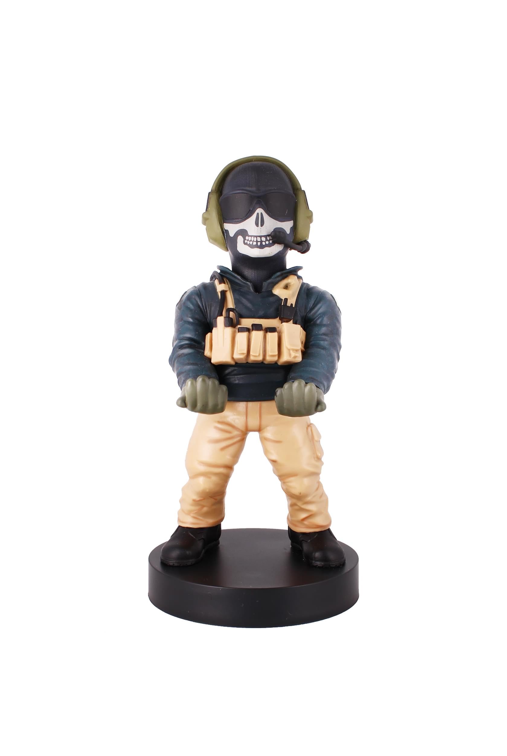 Exquisite Gaming Call of Duty Simon Ghost Riley Controller Holder, Phone Stand & Device Organizer, 8.5 in Licensed Figure