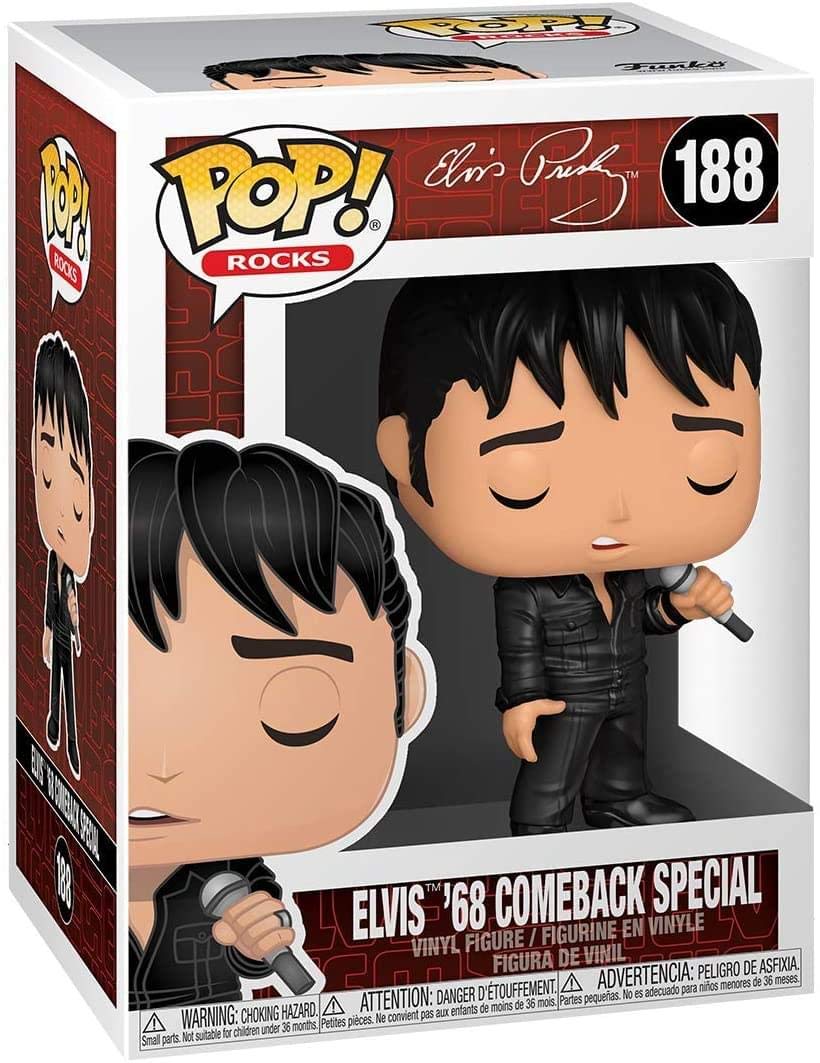 Funko Pop! Rocks: Elvis - '68 Comeback Special, Multicolour
