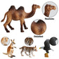 100Piece Set of Animals Figures & Accessories in Storage Container
