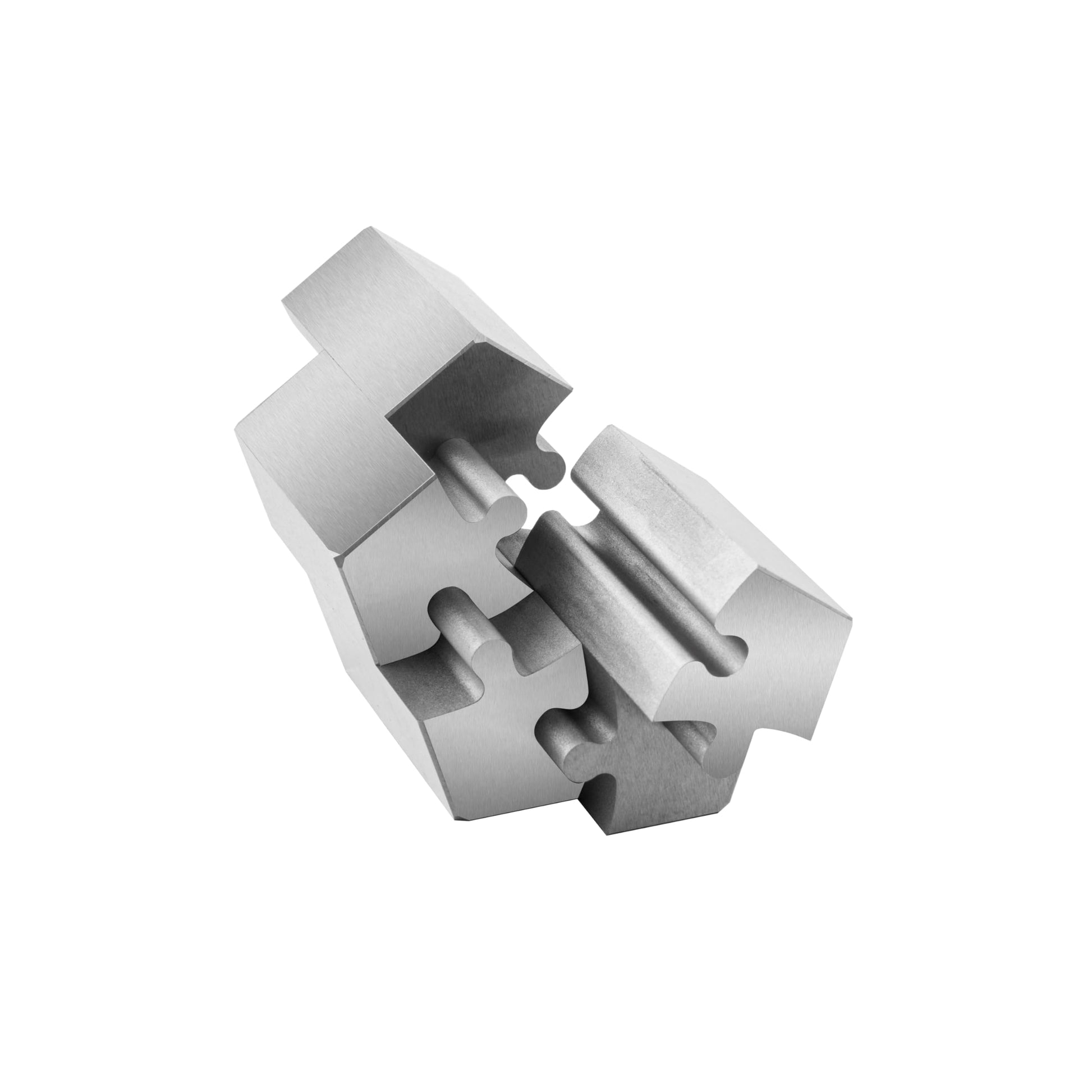 Heavenly Metals 5-Piece Pentagon Metal Puzzle - Zero Tolerance Wire EDM Precision Machined Stainless Steel Executive Desk Toy, 3D Metal Fidget