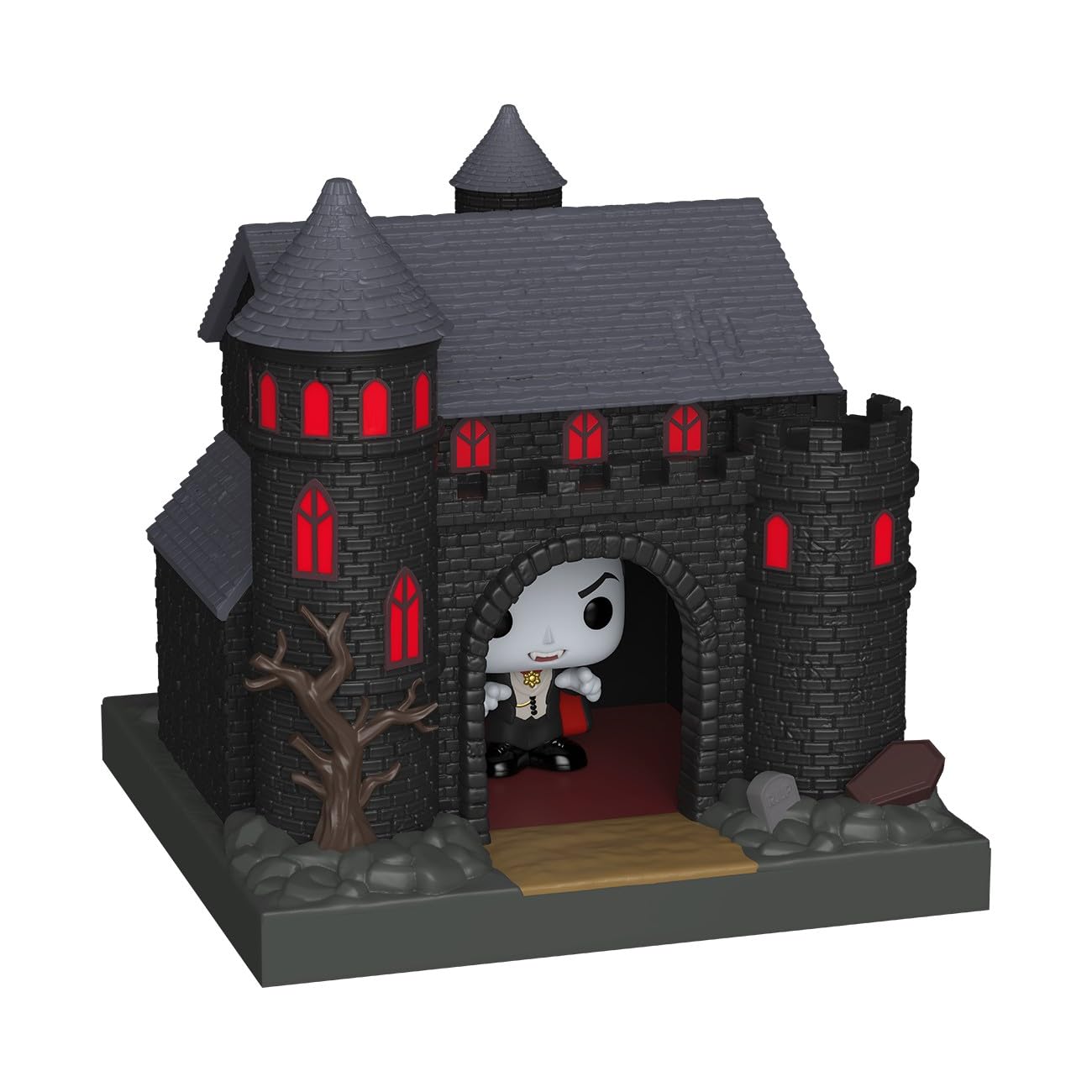Funko Pop! Bitty Town: Universal Monsters - Dracula and Castle - Mini Vinyl Display - for Universal Fans - Gift Idea - Toys for Kids & Adults