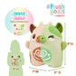 Coffree & Matcha Cow Plush - Half & Half by PlushGoals | Cute Kawaii Stuffed Animal | Cafe Inspired Stuffed Animal - Two Designs in One | Soft