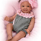 The Ashton-Drake Galleries Alanna with Hand-Rooted Hair So Truly Real® Lifelike & Realistic African-American Newborn Baby Doll 18-inches