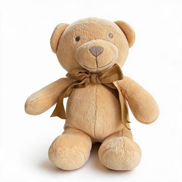 100% Organic Cotton Velour Teddy Bear for Baby Boy & Girl, Toddler Kids | GOTS Certified Eco-Friendly Clothes | Luxury Soft, Breathable & Comfortable