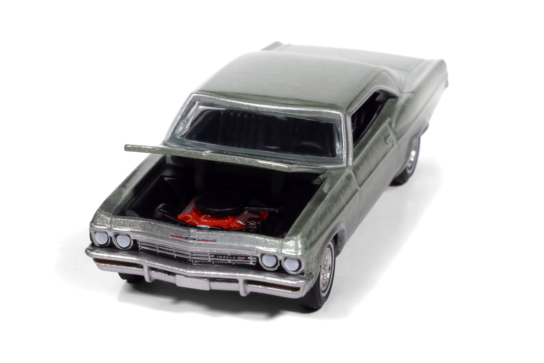 1965 SS 396 Willow Green Metallic Vintage Muscle Series 1/64 Diecast Model Car by Auto World AWSP193B