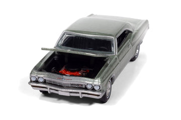 1965 SS 396 Willow Green Metallic Vintage Muscle Series 1/64 Diecast Model Car by Auto World AWSP193B