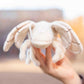TAMMYFLYFLY Lifelike Moth Plush Toy,Cute Poodle Moth Stuffed Animal, Insect Model Toy, 7 Inches Soft Toy