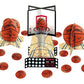 Spalding Basketball Table Decorating Kit - Slam Dunk Party Decor (23 Pc Set) - Sports Theme Centerpieces for Birthdays, Game Day & Events