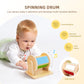 OOOK Montessori Toys 0-6 Months, Montessori Toy Set, 7 in 1 Newborn Baby Toys with Spinning Drum, Tissue Box Toy, Sensory Balls, Contrast Cards