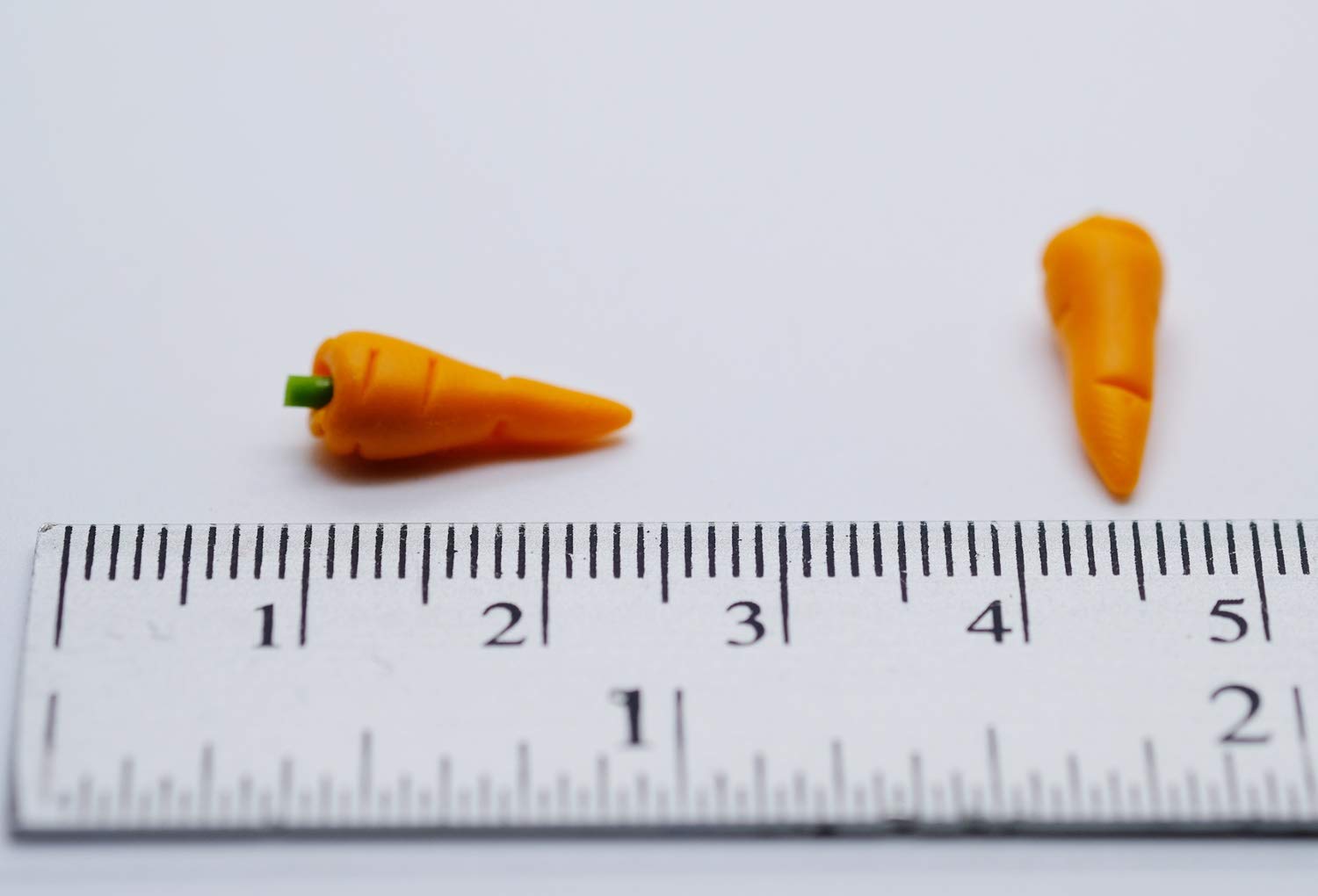 20 Loose Carrots Size 1 CM Dollhouse Miniatures Food Kitchen