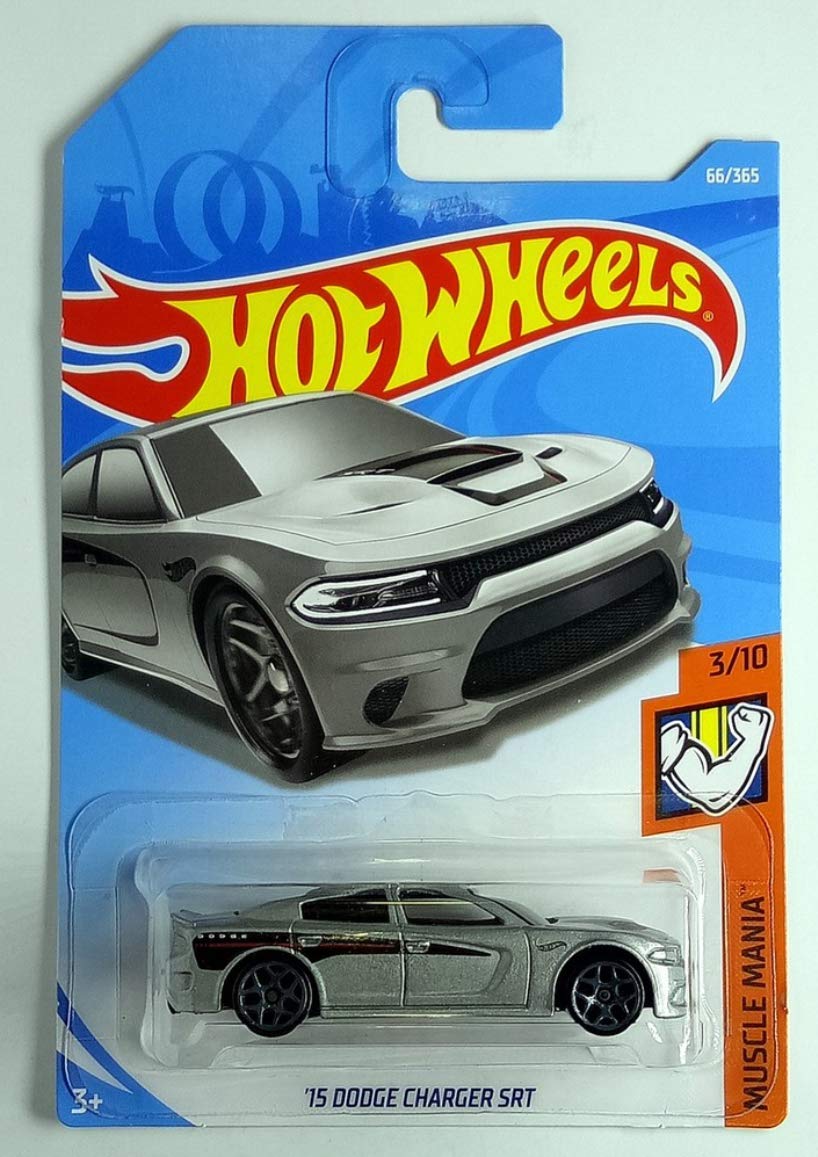 Hot Wheels 2018 50th Anniversary Muscle Mania '15 Dodge Charger SRT 66/365, Silver