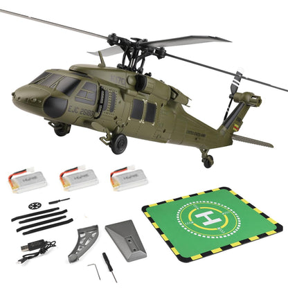 YounggDiy Mini WL K170 Black Hawkk Helicopter for Adults, WL K170 Black Hawkk UH-60L 170 2.4G 4CH Flybarless RC Helicopter, Outdoor Hobby RC Toy Model
