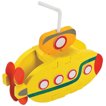 Fun Express 3D Floating Submarine Craft Kit - Makes 12 - Crafts for Kids and Fun Home Activities - VBS Vacation Bible School Supplies/Decor
