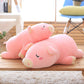 EHOTONG Pig Plush Pillow, Piggy Soft Hugging Pillow Funny Cute Pig Stuffed Animal Toys Christmas Birthday Girlfriend Gift, 27 inch