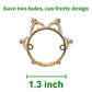 Mini Infant Crown Baby Princess Tiara Cake Topper Crystal Rhinestone Small Gold Cupcake Crown for Newborn Photo Prop Royal Prince Themed Birthday