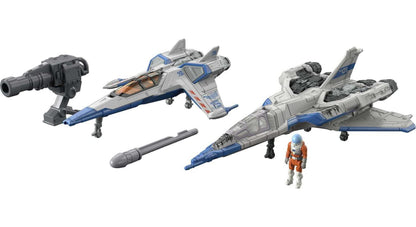 Mattel Disney Pixar Lightyear Vehicle Toy Pack with 2 Spaceships & Buzz Lightyear Figure, Hyperspeed Series with XL-01 & XL-15