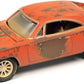 1969 Charger R/T Orange (Unrestored) Barn Finds 1/64 Diecast Model Car by Johnny Lightning JLSP192