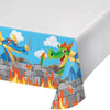 Creative Converting Border Print Plastic Tablecover, Dragons